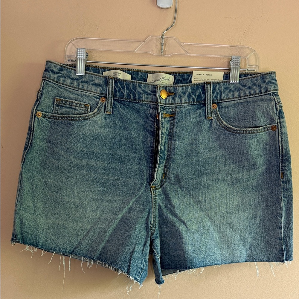 Universal Thread Blue High-Rise Cutoff Jean Shorts